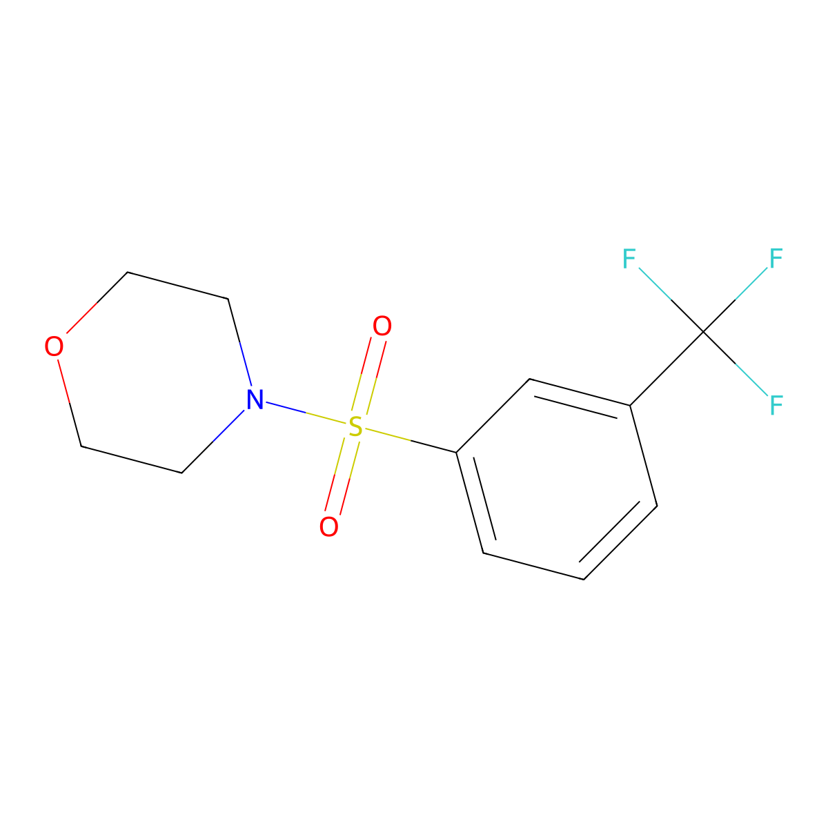 4-[3-(Trifluoromethyl)benzenesulfonyl]morpholine molecular structure, CAS 613657-76-4