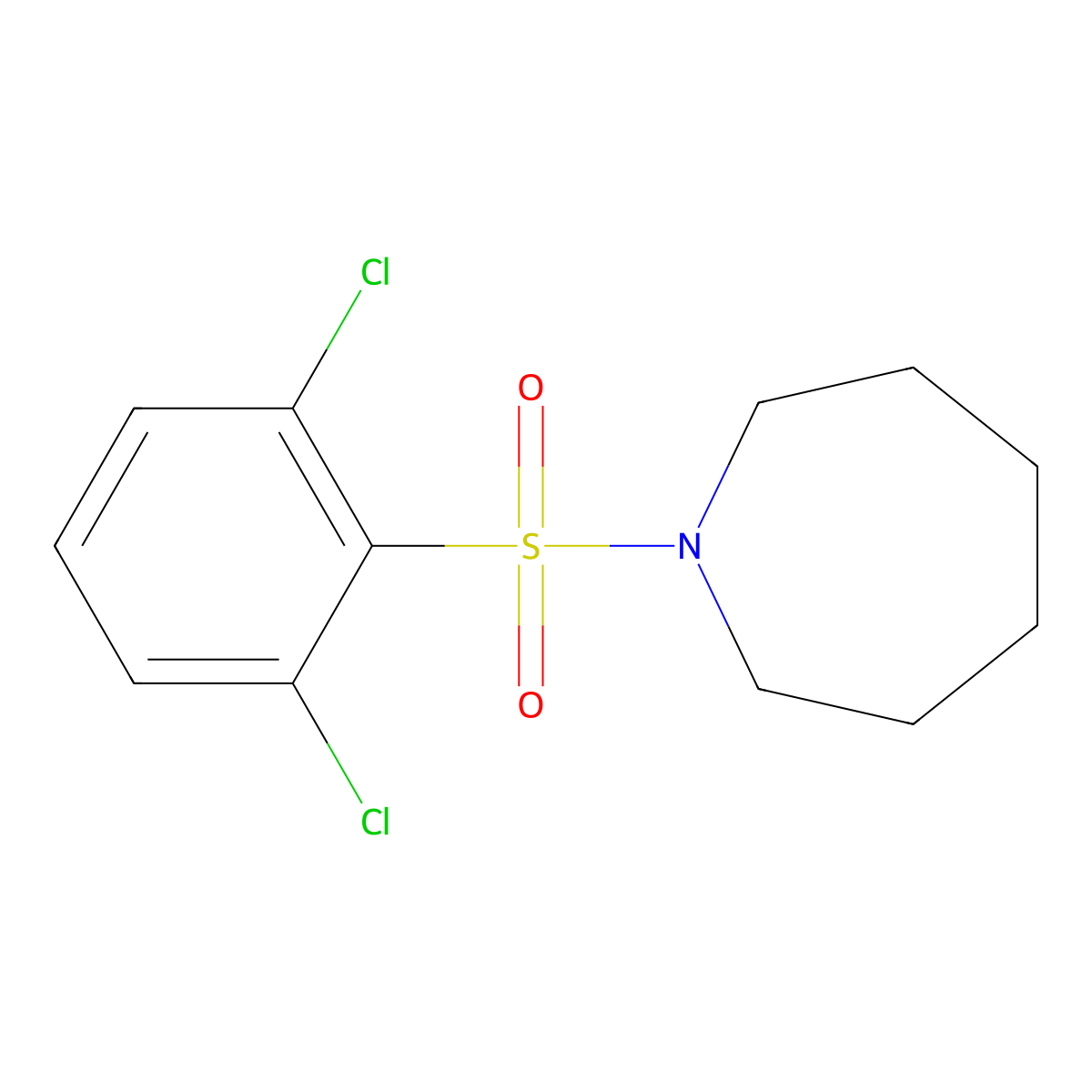 1-(2,6-Dichlorobenzenesulfonyl)azepane molecular structure, CAS 613658-38-1