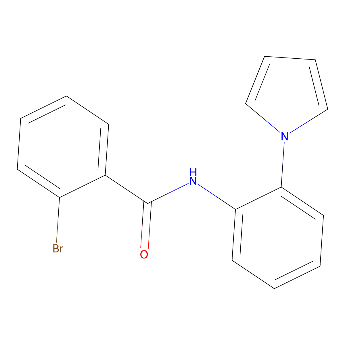 2-bromo-N-[2-(1H-pyrrol-1-yl)phenyl]benzamide molecular structure, CAS 613659-62-4