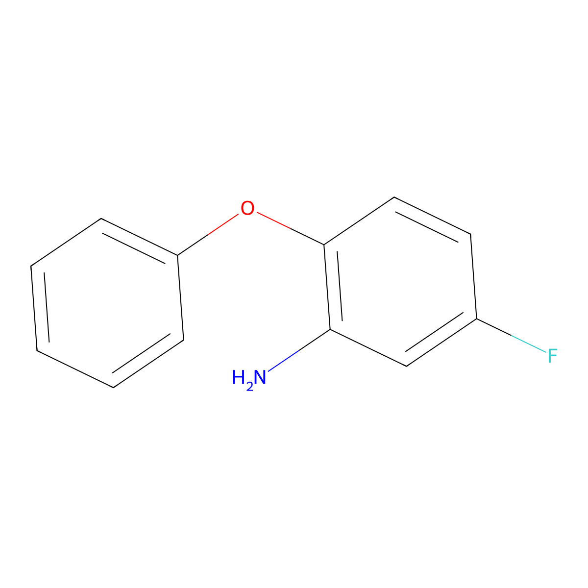 5-Fluoro-2-phenoxyaniline molecular structure, CAS 613662-01-4