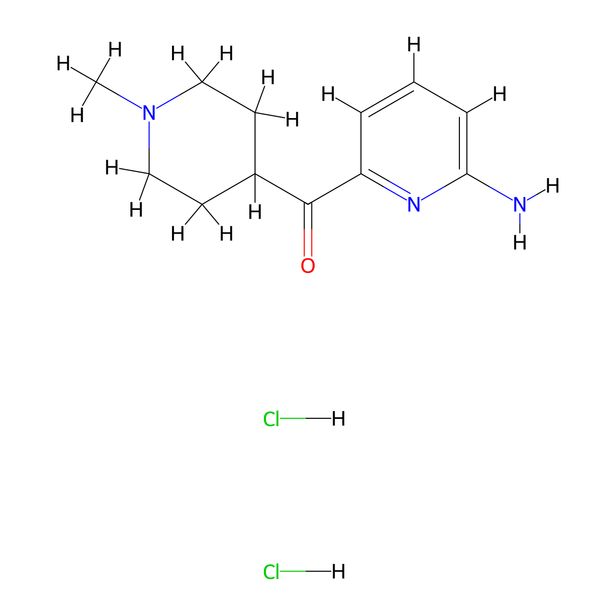 6-(1-Methylpiperidine-4-carbonyl)pyridin-2-amine dihydrochloride molecular structure, CAS 613678-10-7
