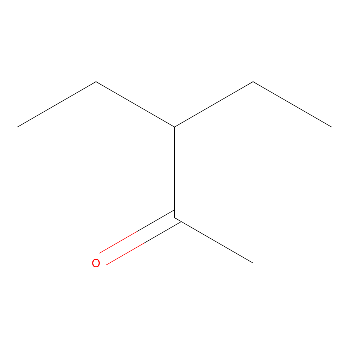 2-Pentanone, 3-ethyl- molecular structure, CAS 6137-03-7