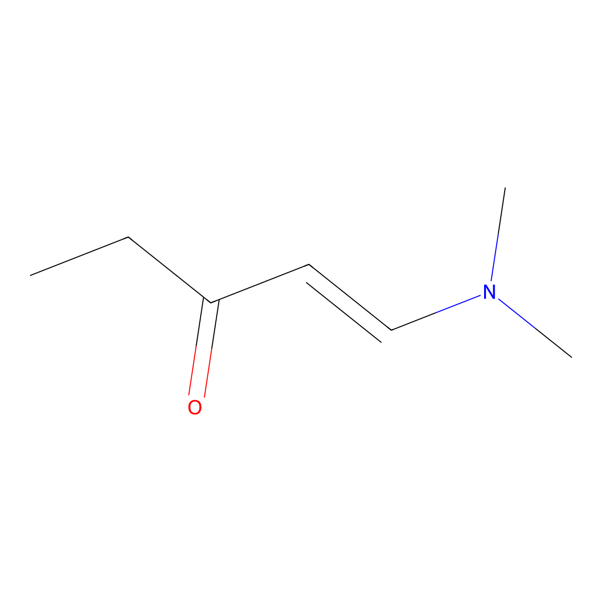 1-(Dimethylamino)pent-1-en-3-one molecular structure, CAS 6137-82-2
