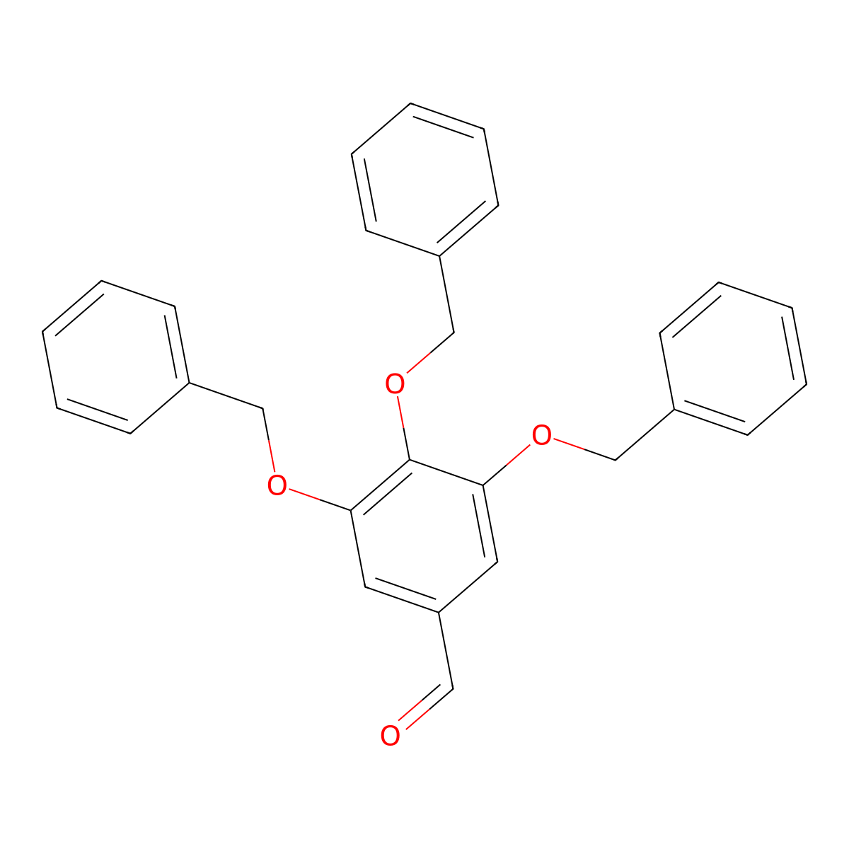 3,4,5-Tribenzyloxybenzaldehyde molecular structure, CAS 6137-86-6