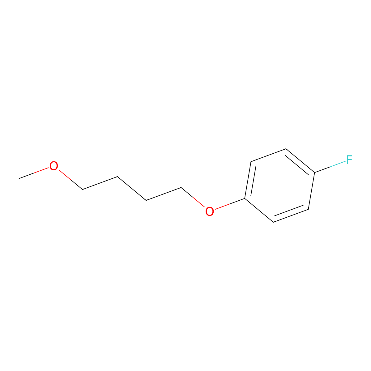 1-Fluoro-4-(4-methoxybutoxy)benzene molecular structure, CAS 61372-59-6