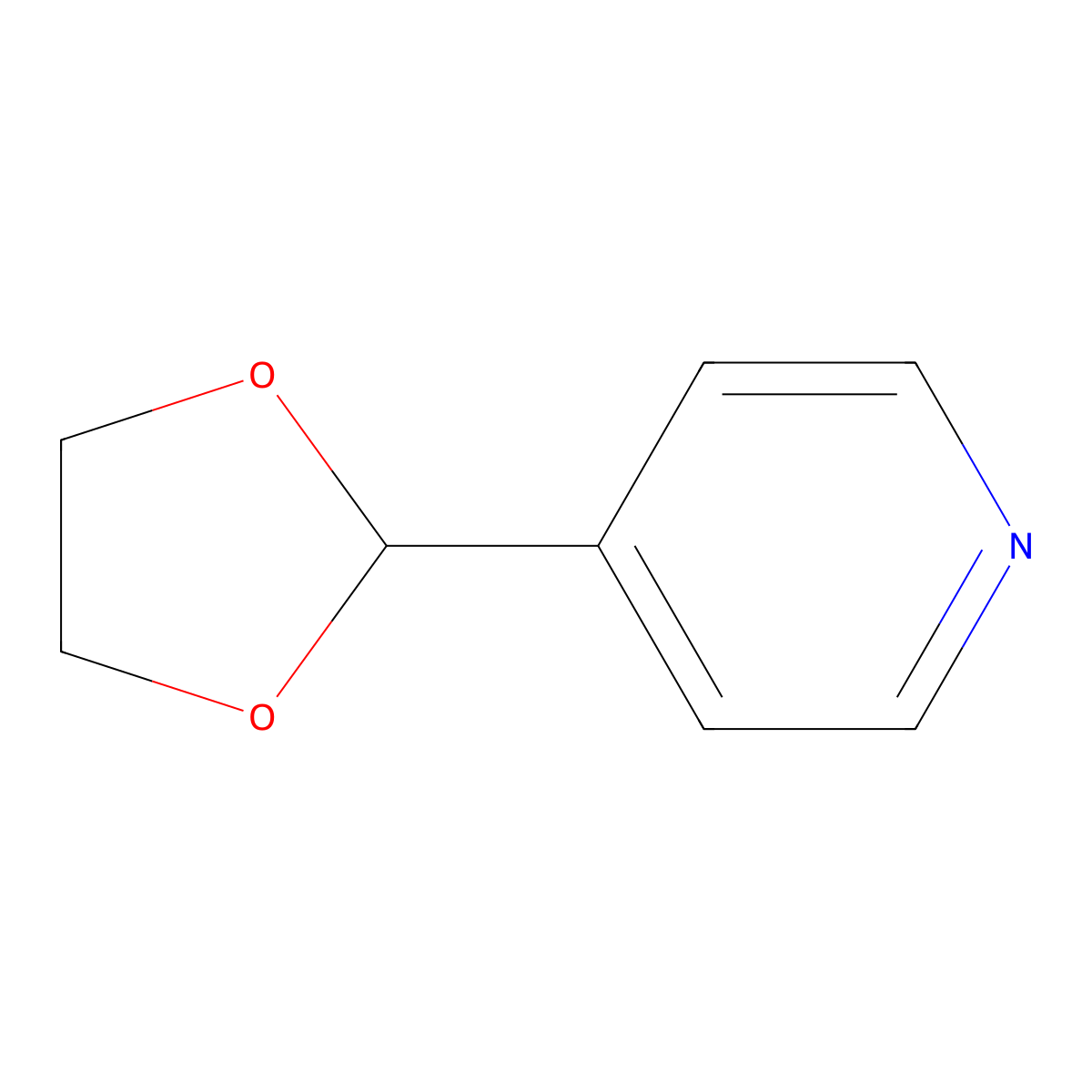 4-(1,3-Dioxolan-2-yl)pyridine molecular structure, CAS 61379-59-7