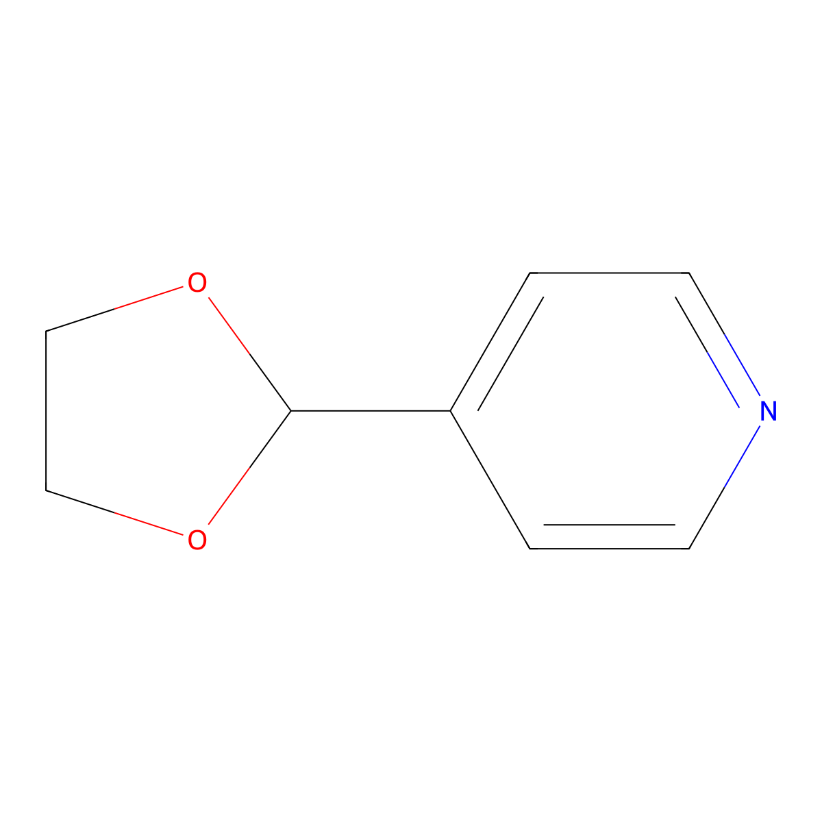 4-(1,3-Dioxolan-2-yl)pyridine molecular structure, CAS 61379-59-7