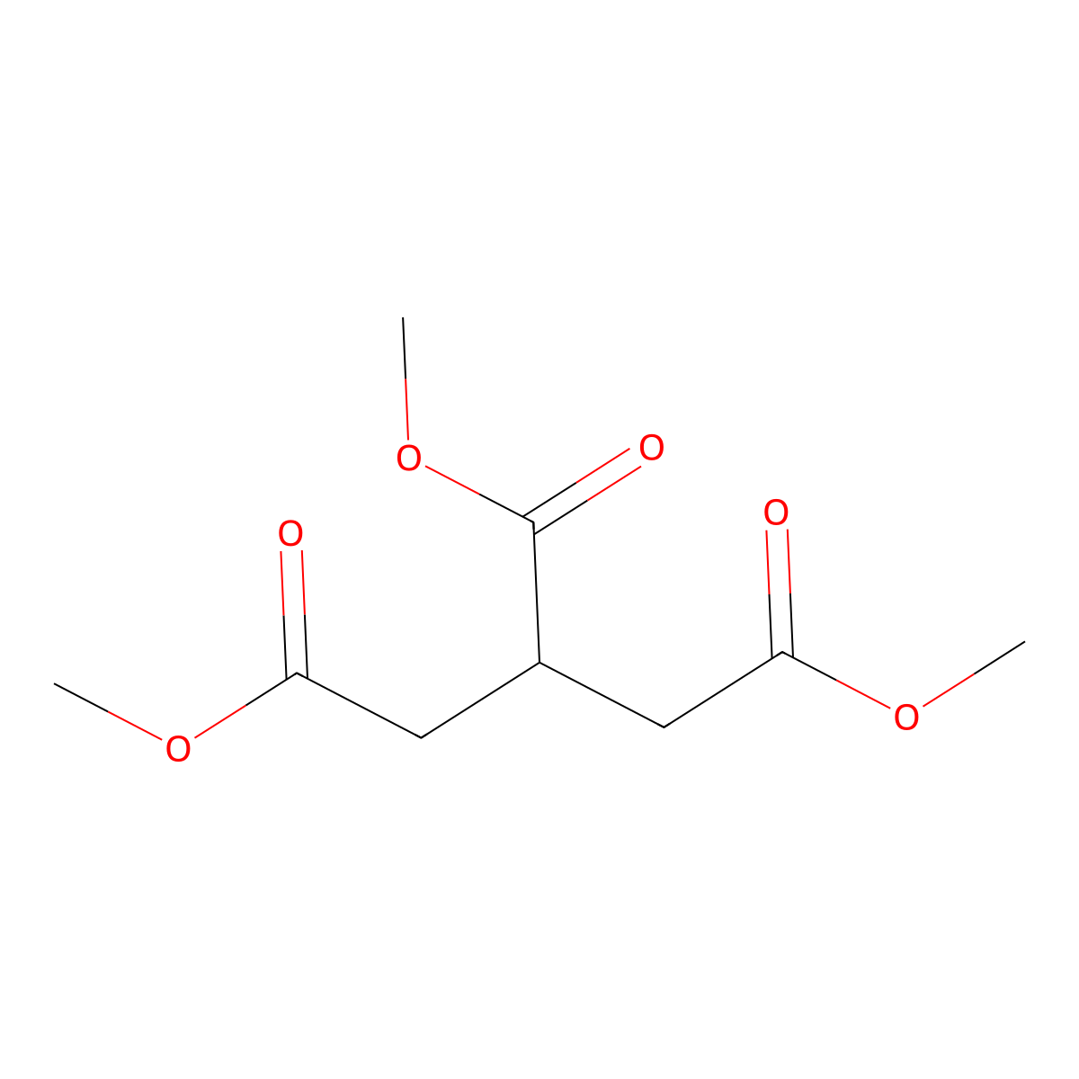 Trimethyl 1,2,3-propanetricarboxylate molecular structure, CAS 6138-26-7