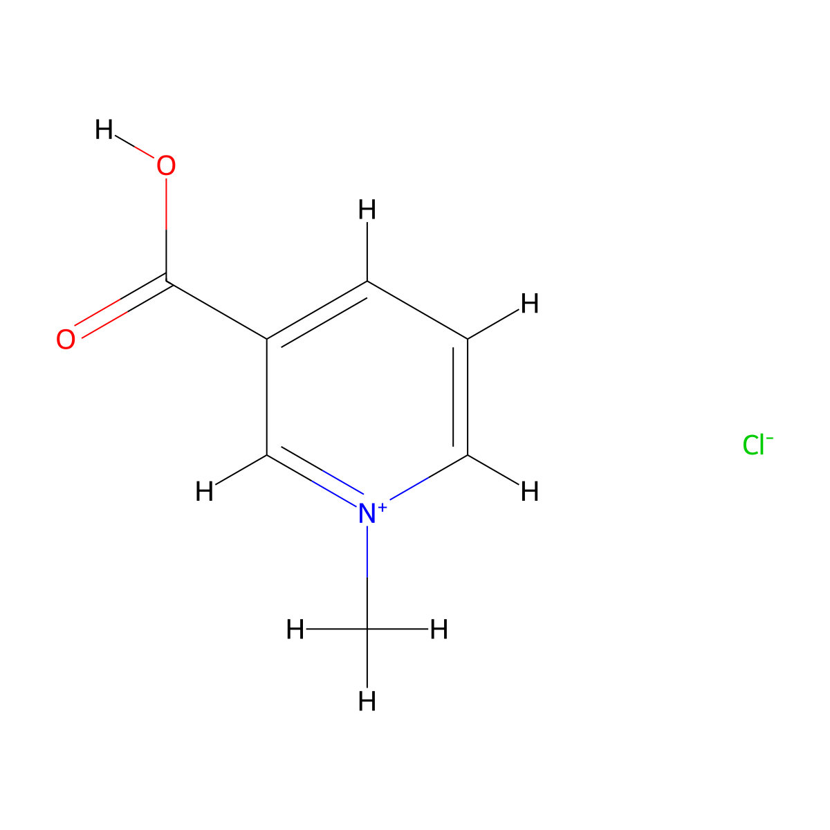 Trigonelline Hydrochloride molecular structure, CAS 6138-40-5