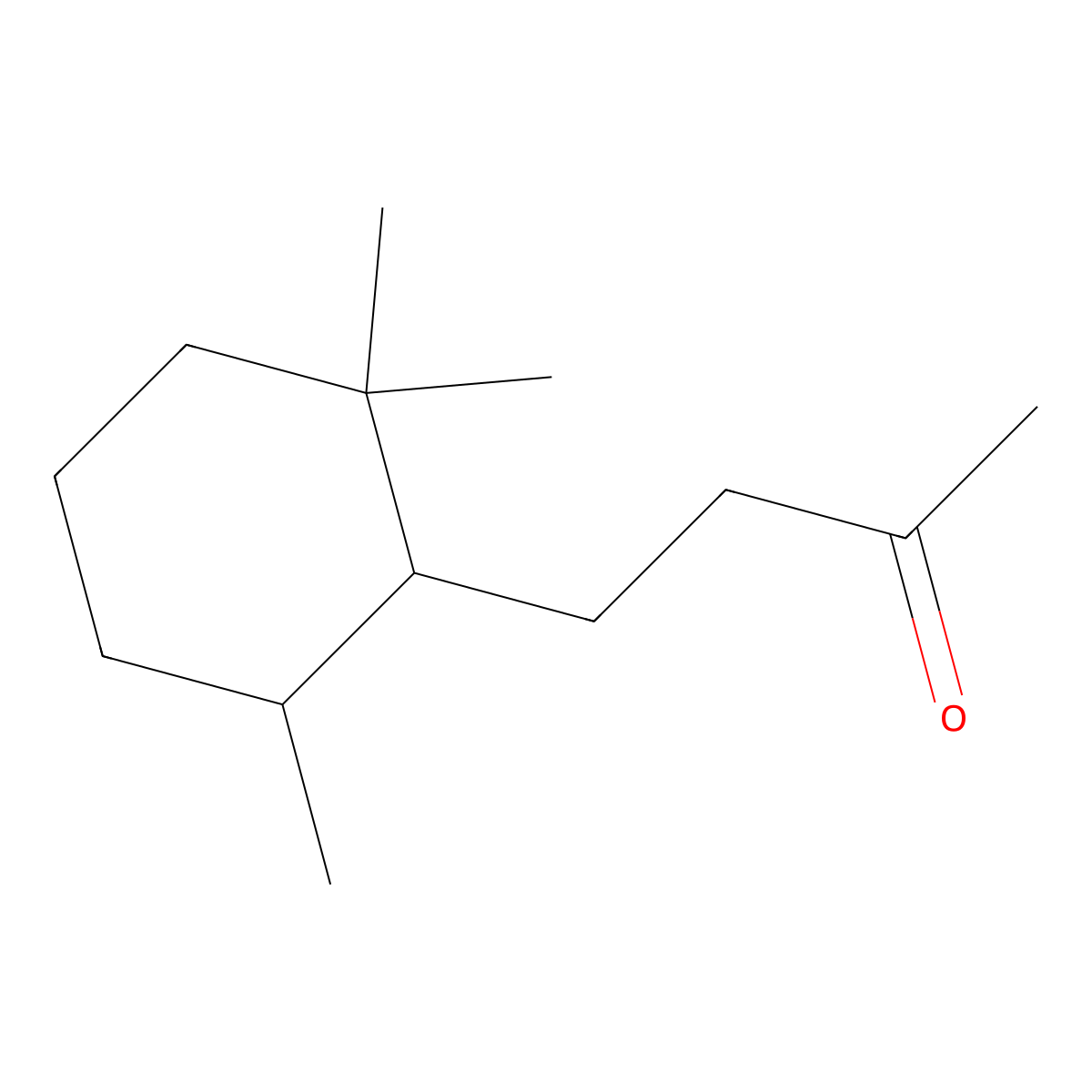4-(2,6,6-Trimethylcyclohexyl)butan-2-one molecular structure, CAS 6138-85-8