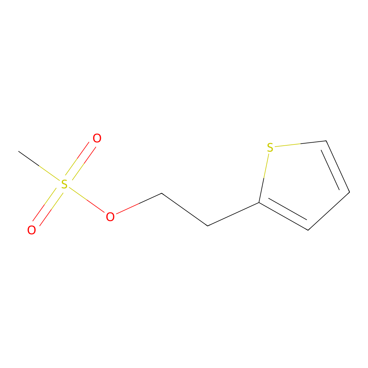 2-(2-Thienyl)ethyl methanesulphonate molecular structure, CAS 61380-07-2