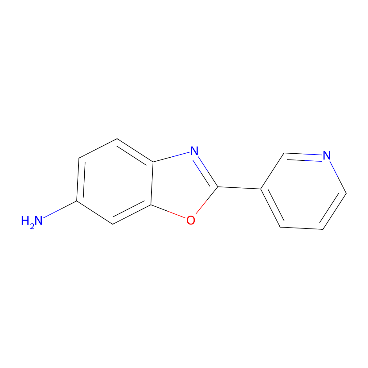 2-(Pyridin-3-yl)benzo[d]oxazol-6-amine molecular structure, CAS 61382-12-5