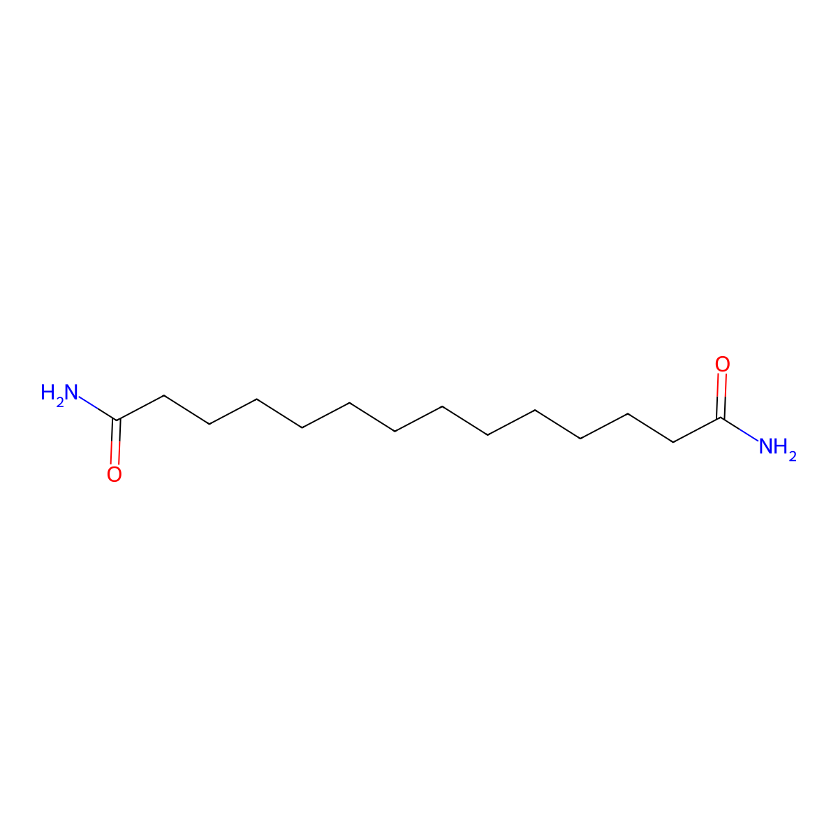 Tetradecanediamide molecular structure, CAS 61382-93-2