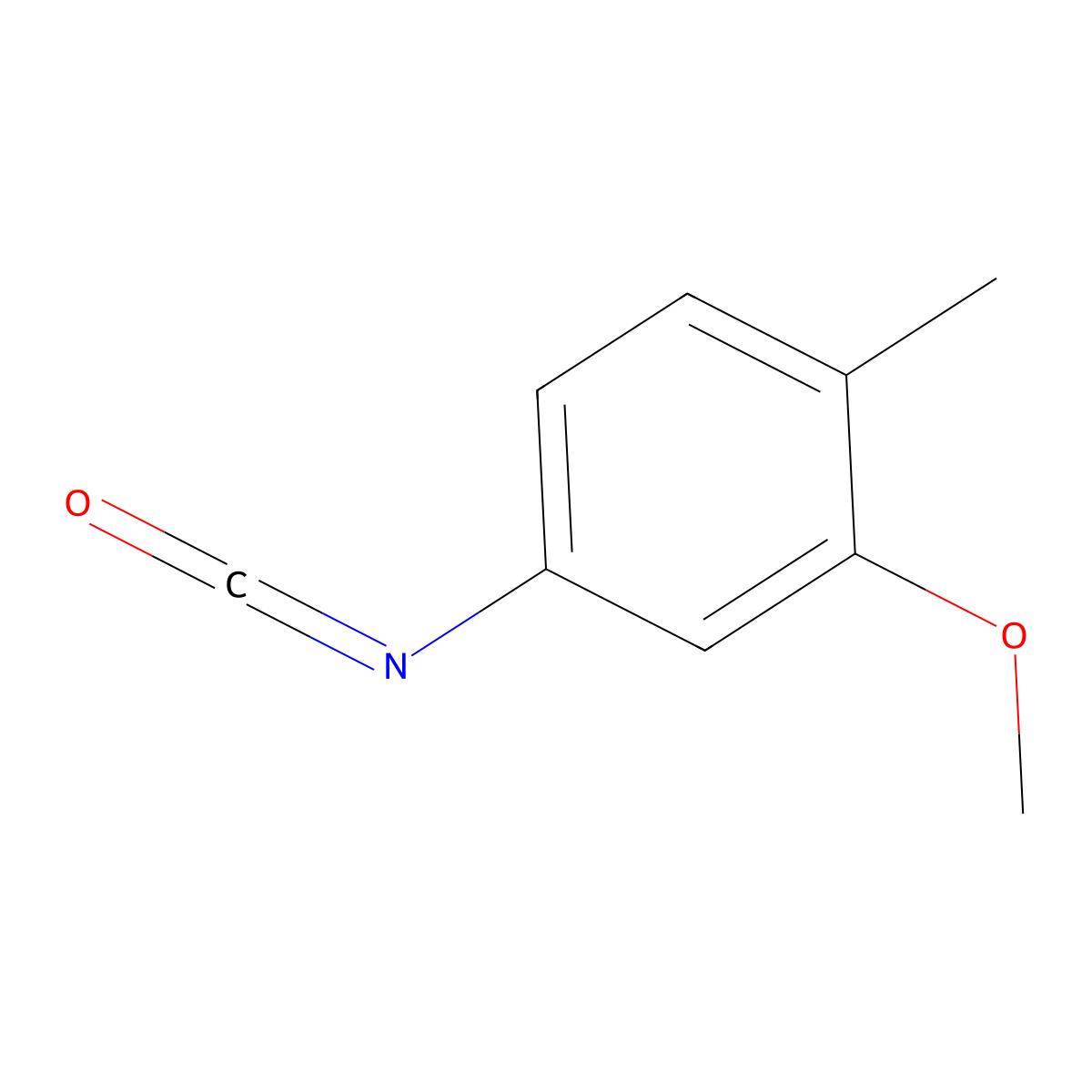 4-Isocyanato-2-methoxy-1-methylbenzene molecular structure, CAS 61386-73-0