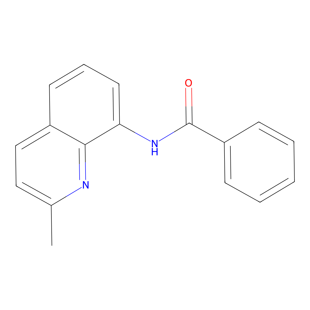 N-(2-methylquinolin-8-yl)benzamide molecular structure, CAS 61388-91-8