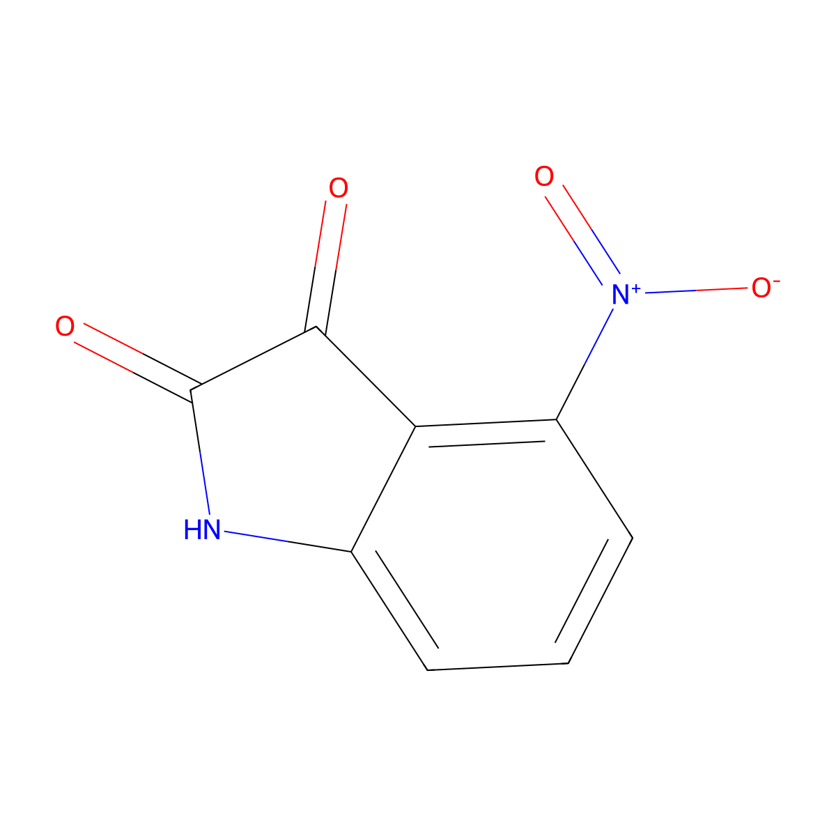 4-Nitro-1H-indole-2,3-dione molecular structure, CAS 61394-93-2