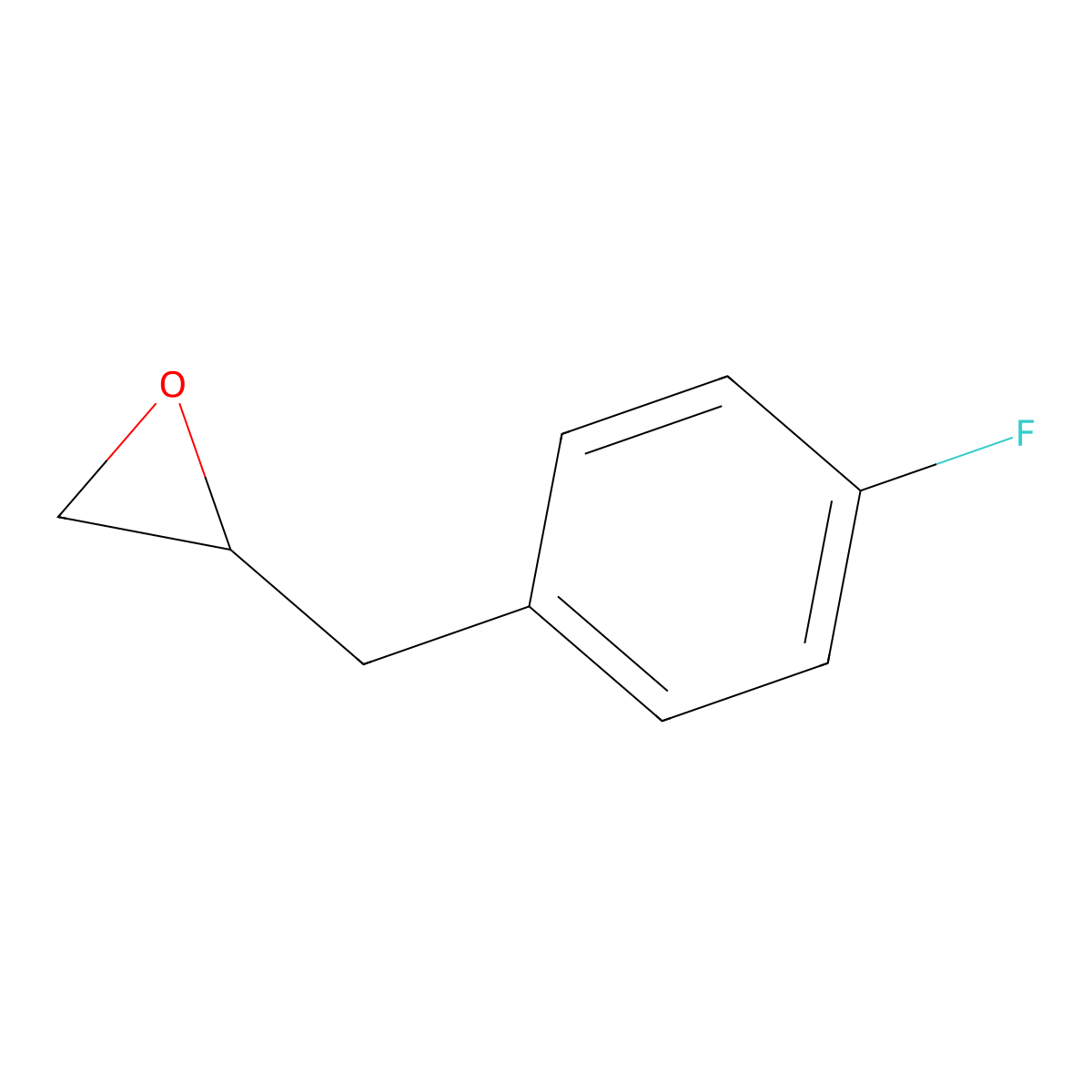 2-[(4-Fluorophenyl)methyl]oxirane molecular structure, CAS 61396-62-1
