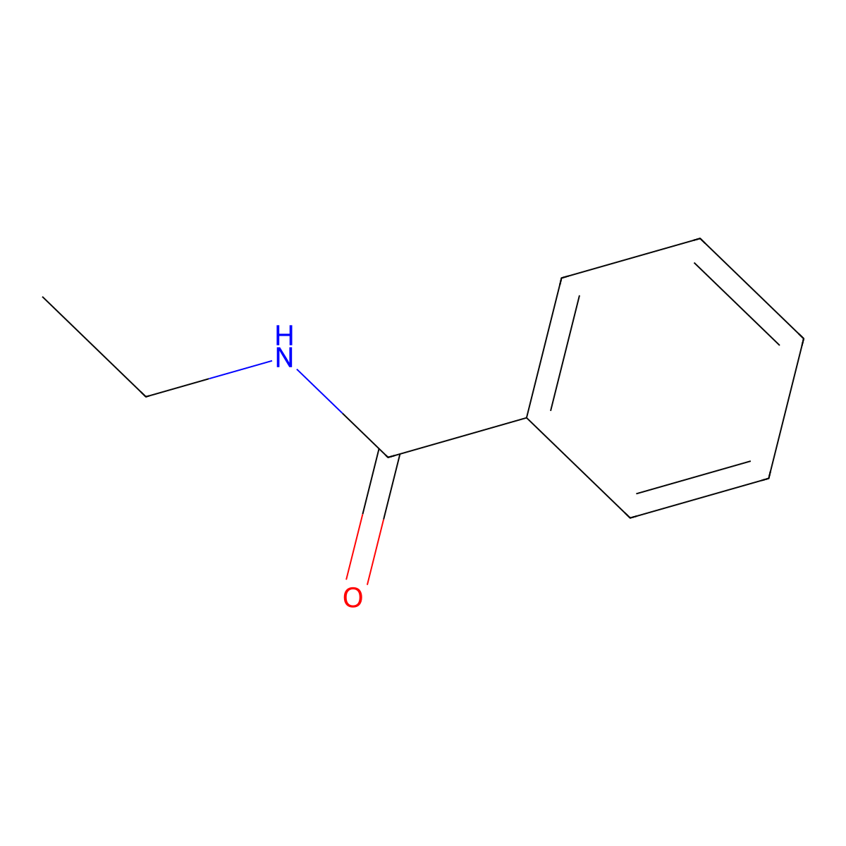 N-Ethylbenzamide molecular structure, CAS 614-17-5