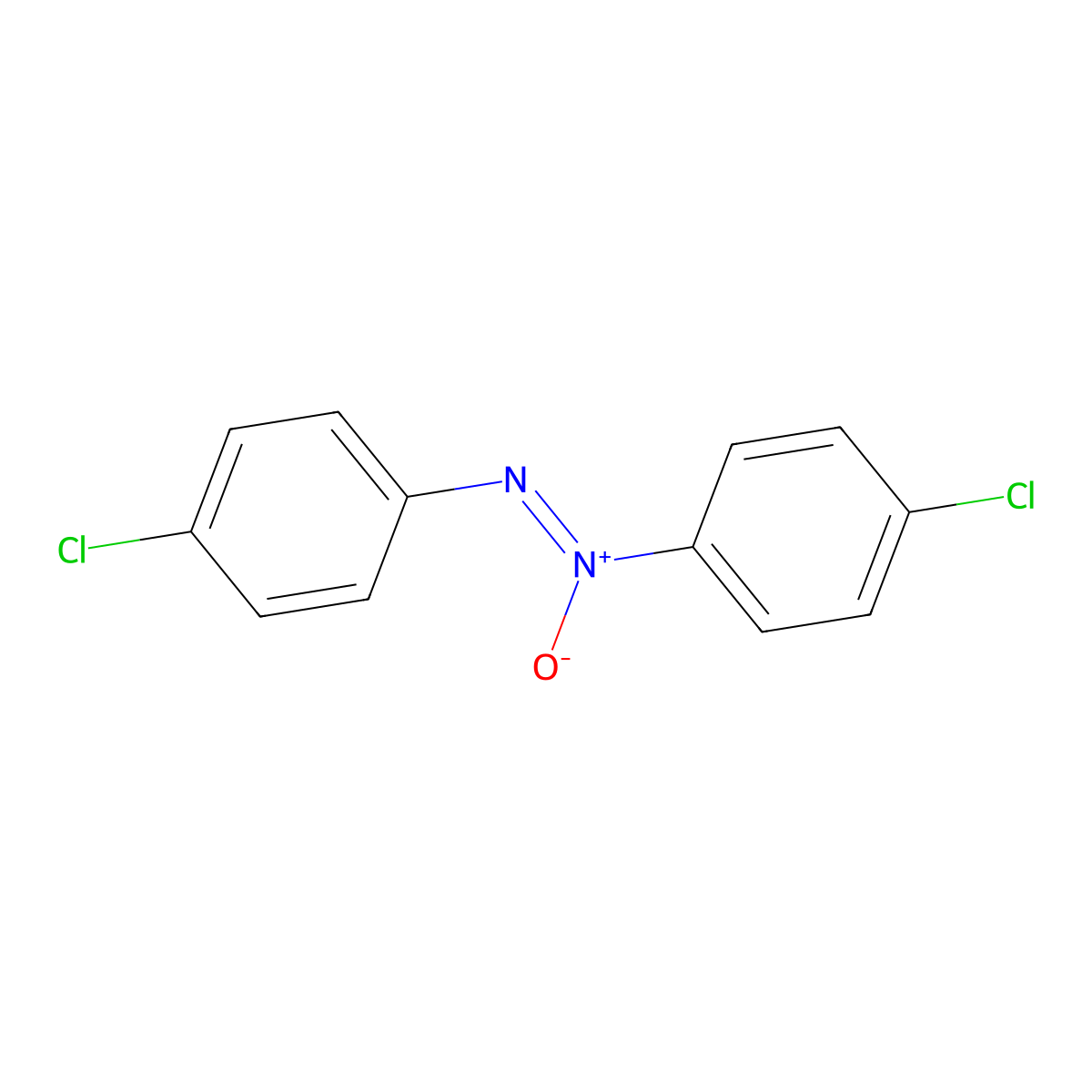 4,4'-Dichloroazoxybenzene molecular structure, CAS 614-26-6