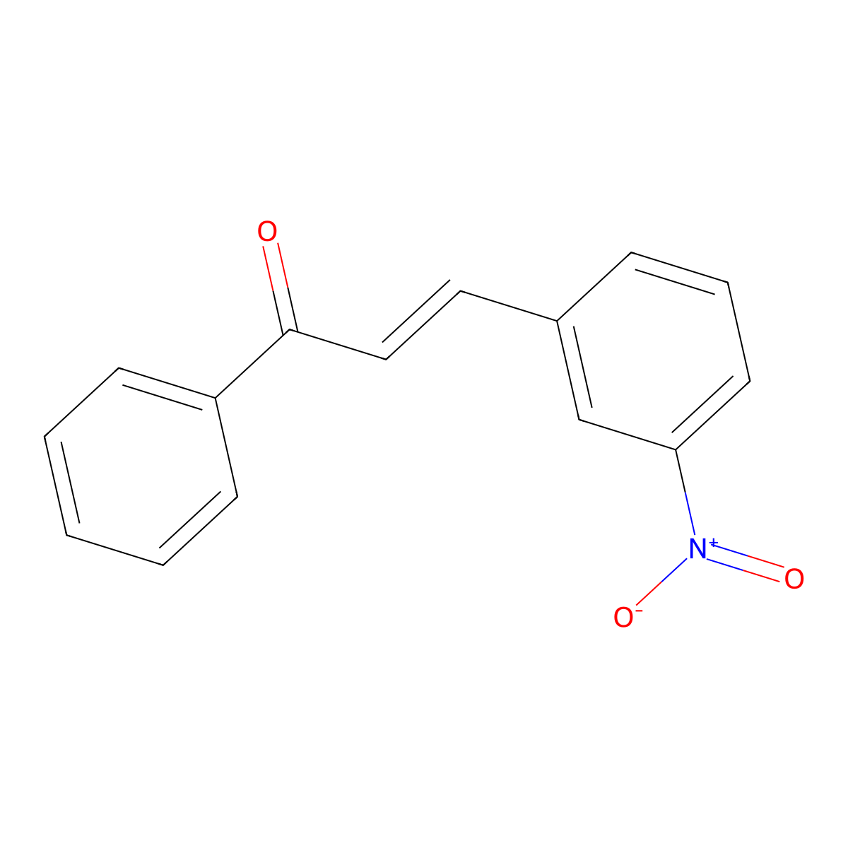 3-Nitrochalcone molecular structure, CAS 614-48-2