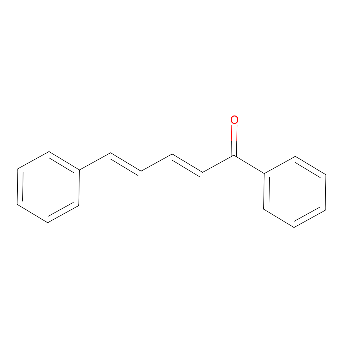 1,5-Diphenyl-2,4-pentadien-1-one molecular structure, CAS 614-57-3