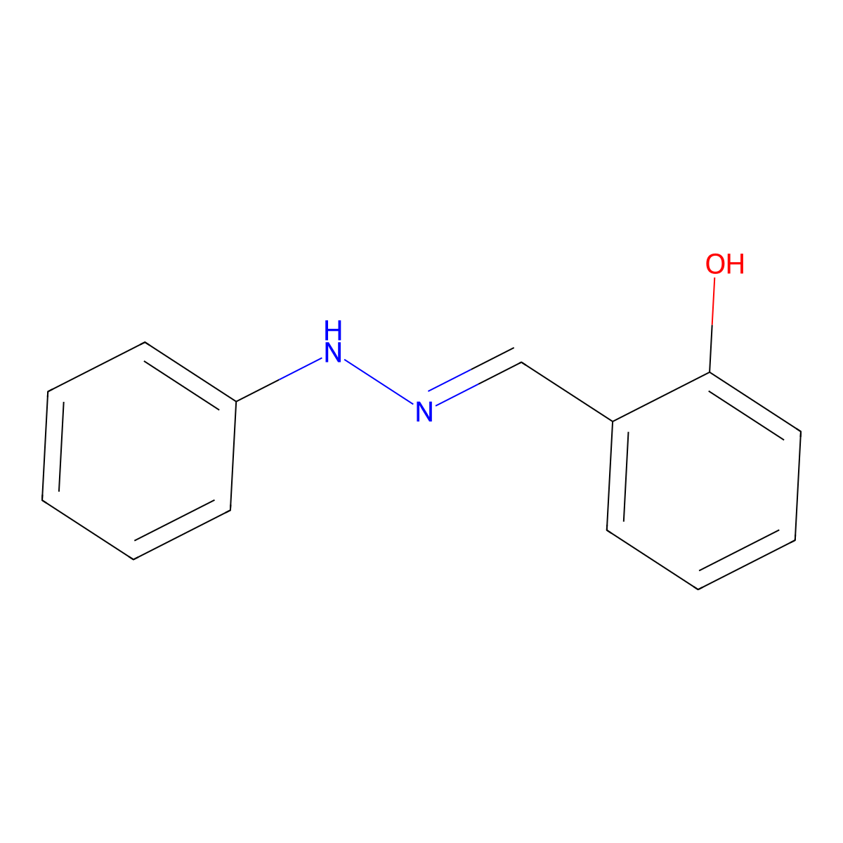 Salicylaldehyde phenylhydrazone molecular structure, CAS 614-65-3