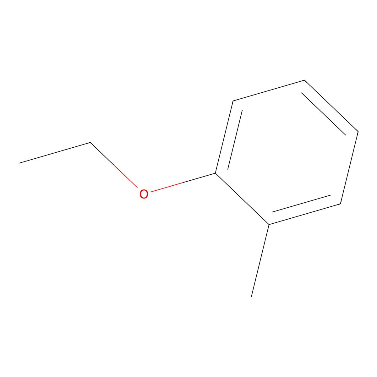 1-Ethoxy-2-methylbenzene molecular structure, CAS 614-71-1
