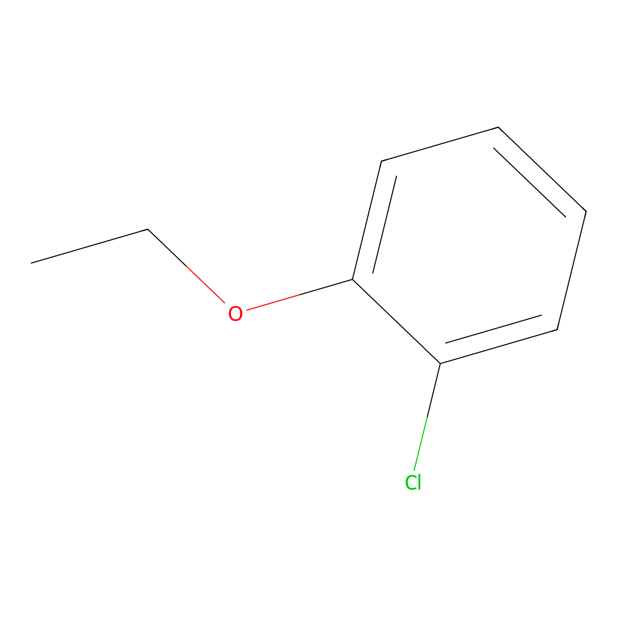 1-Chloro-2-ethoxybenzene molecular structure, CAS 614-72-2