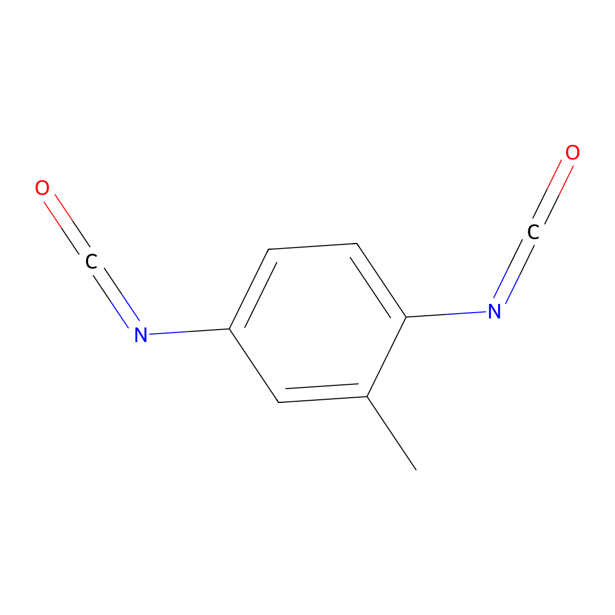 Tolylene 2,5-diisocyanate molecular structure, CAS 614-90-4