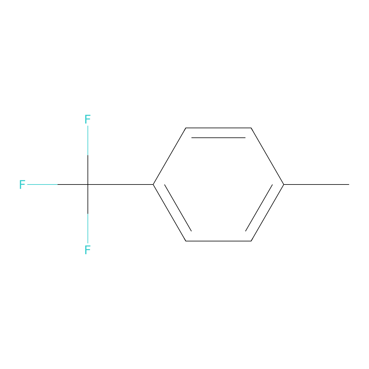 4-Methylbenzotrifluoride molecular structure, CAS 6140-17-6
