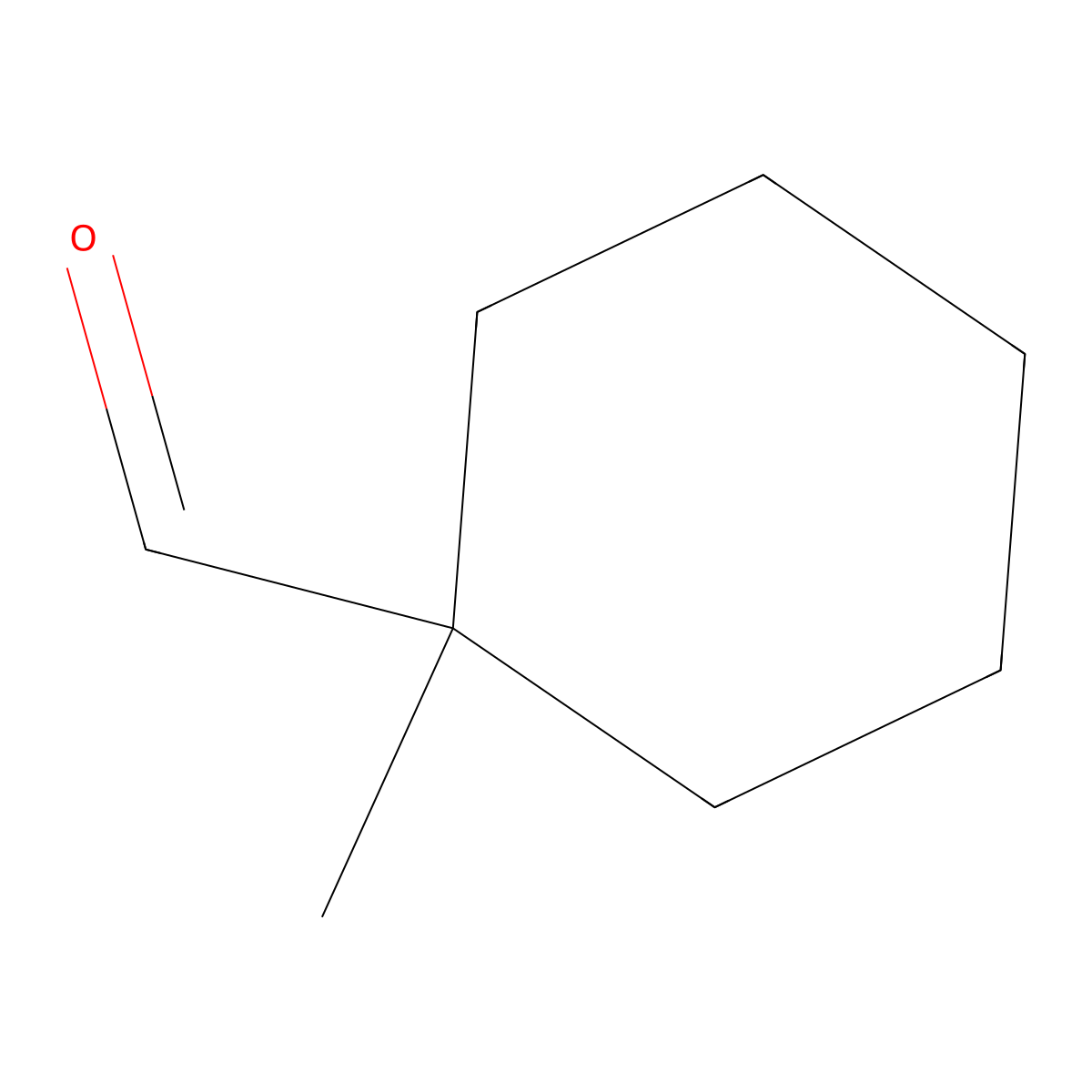 1-Methylcyclohexane-1-carboxaldehyde molecular structure, CAS 6140-64-3