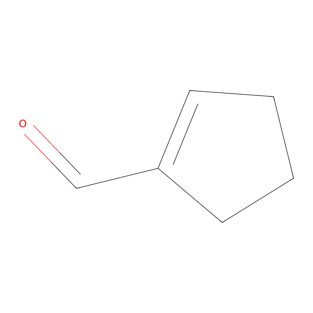 1-Cyclopentene-1-carboxaldehyde molecular structure, CAS 6140-65-4