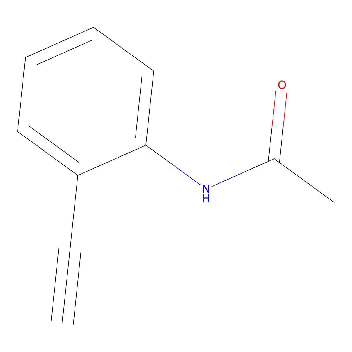 N-(2-ethynylphenyl)acetamide molecular structure, CAS 61403-29-0