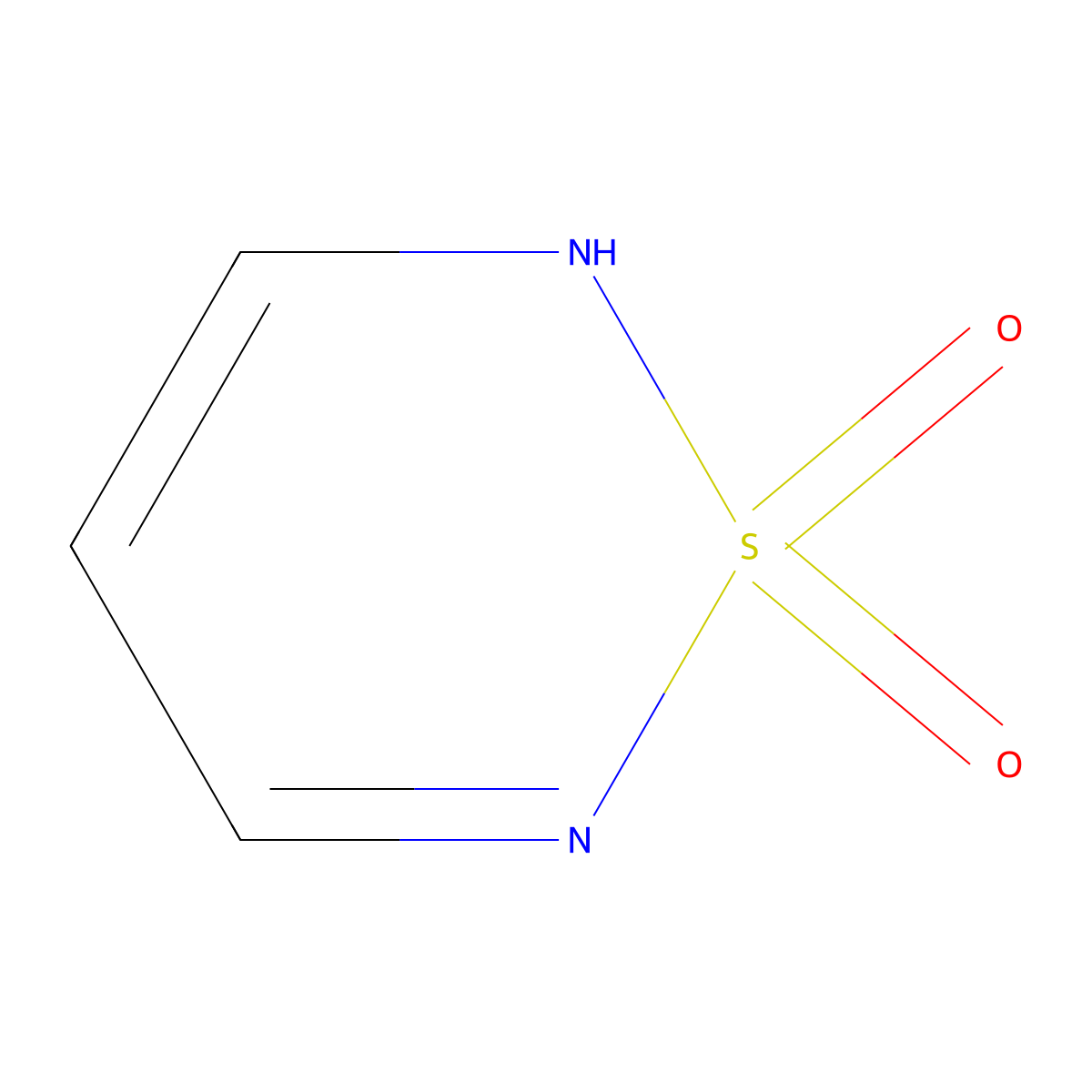 2H-1,2,6-Thiadiazine, 1,1-dioxide molecular structure, CAS 61403-64-3