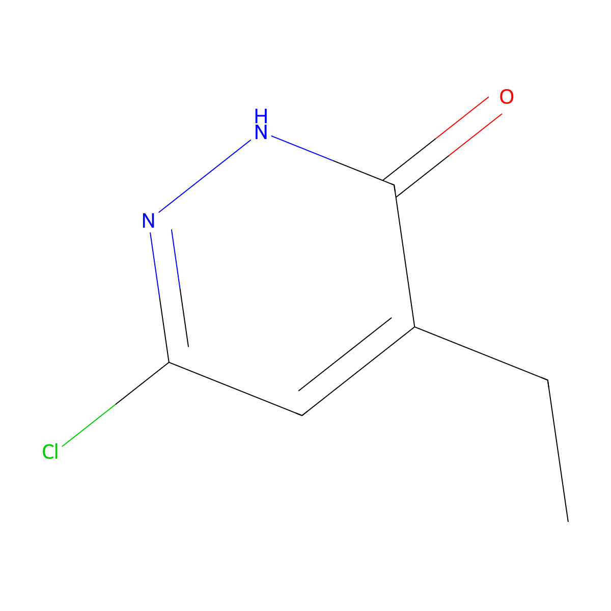 6-Chloro-4-ethylpyridazin-3(2H)-one molecular structure, CAS 61404-49-7