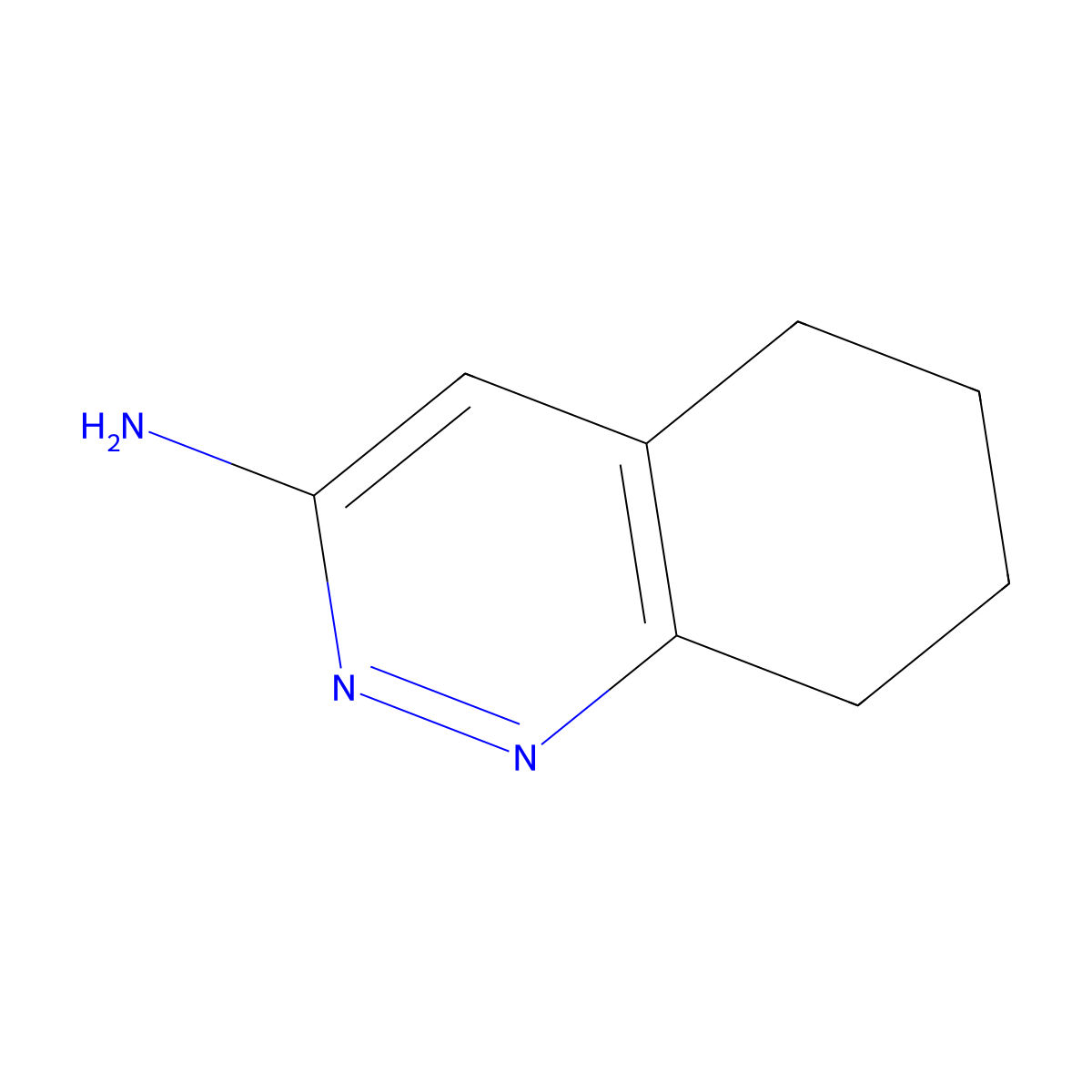 3-Cinnolinamine, 5,6,7,8-tetrahydro- molecular structure, CAS 61404-91-9