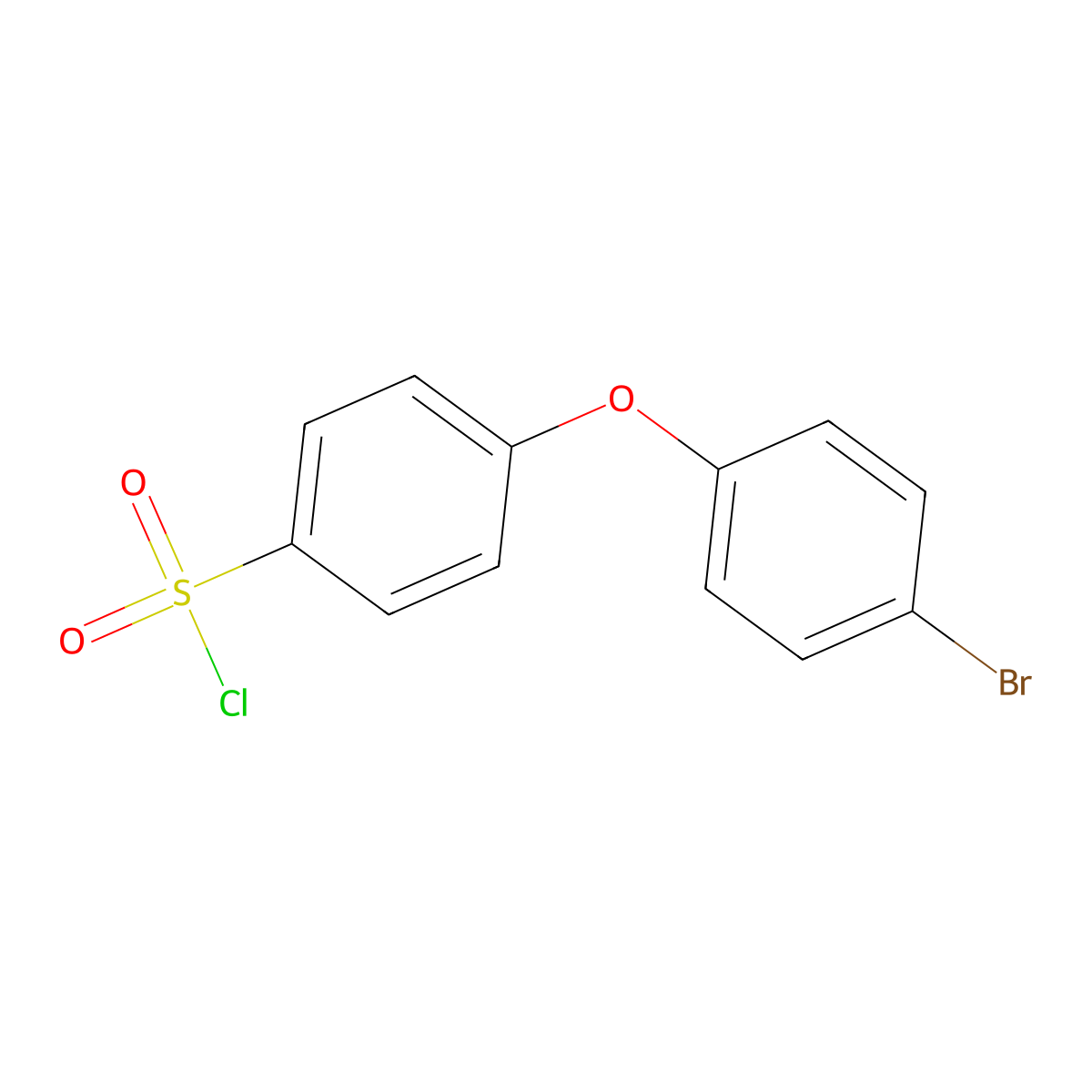 4-(4-Bromophenoxy)benzene-1-sulfonyl chloride molecular structure, CAS 61405-25-2