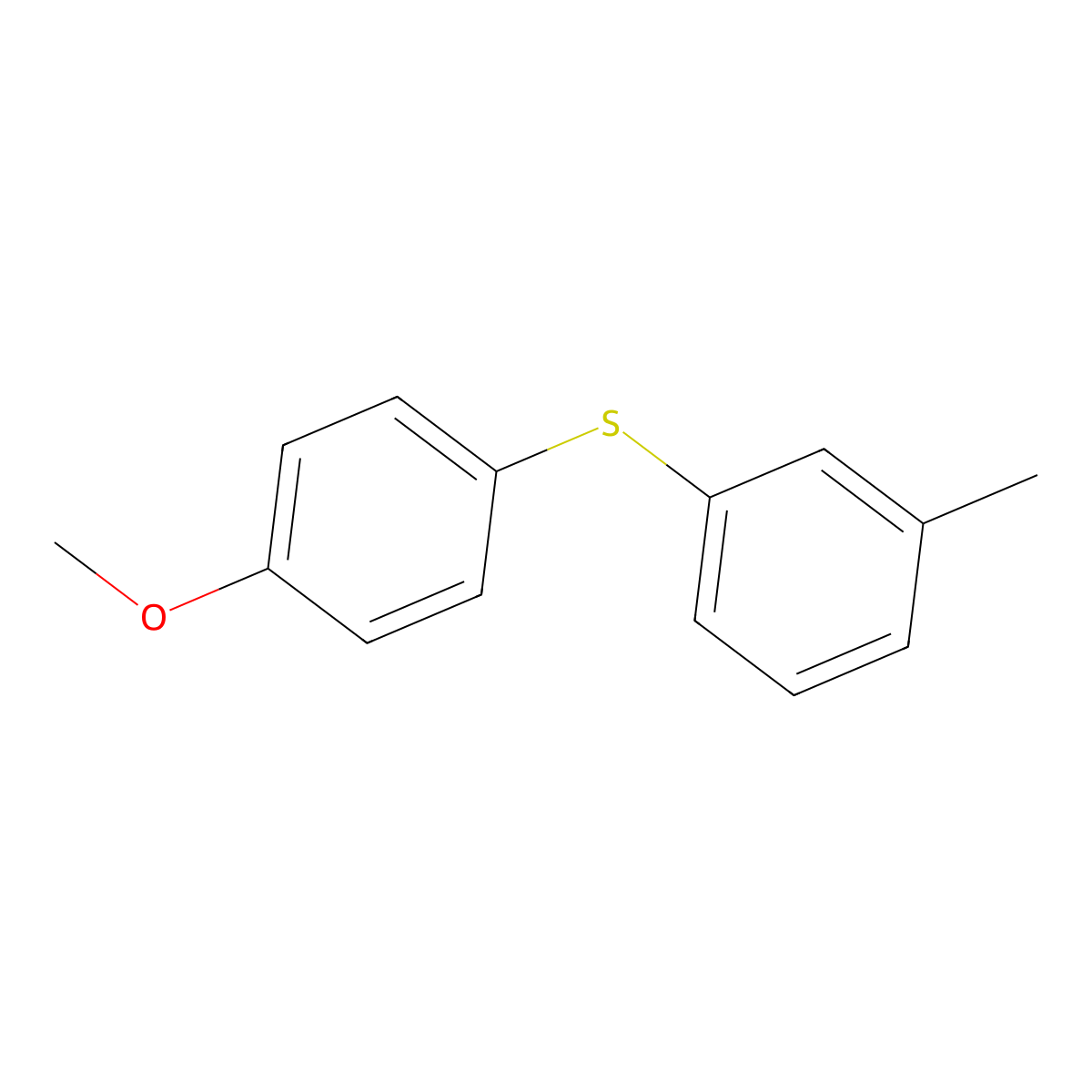 1-[(4-Methoxyphenyl)sulfanyl]-3-methylbenzene molecular structure, CAS 61405-44-5