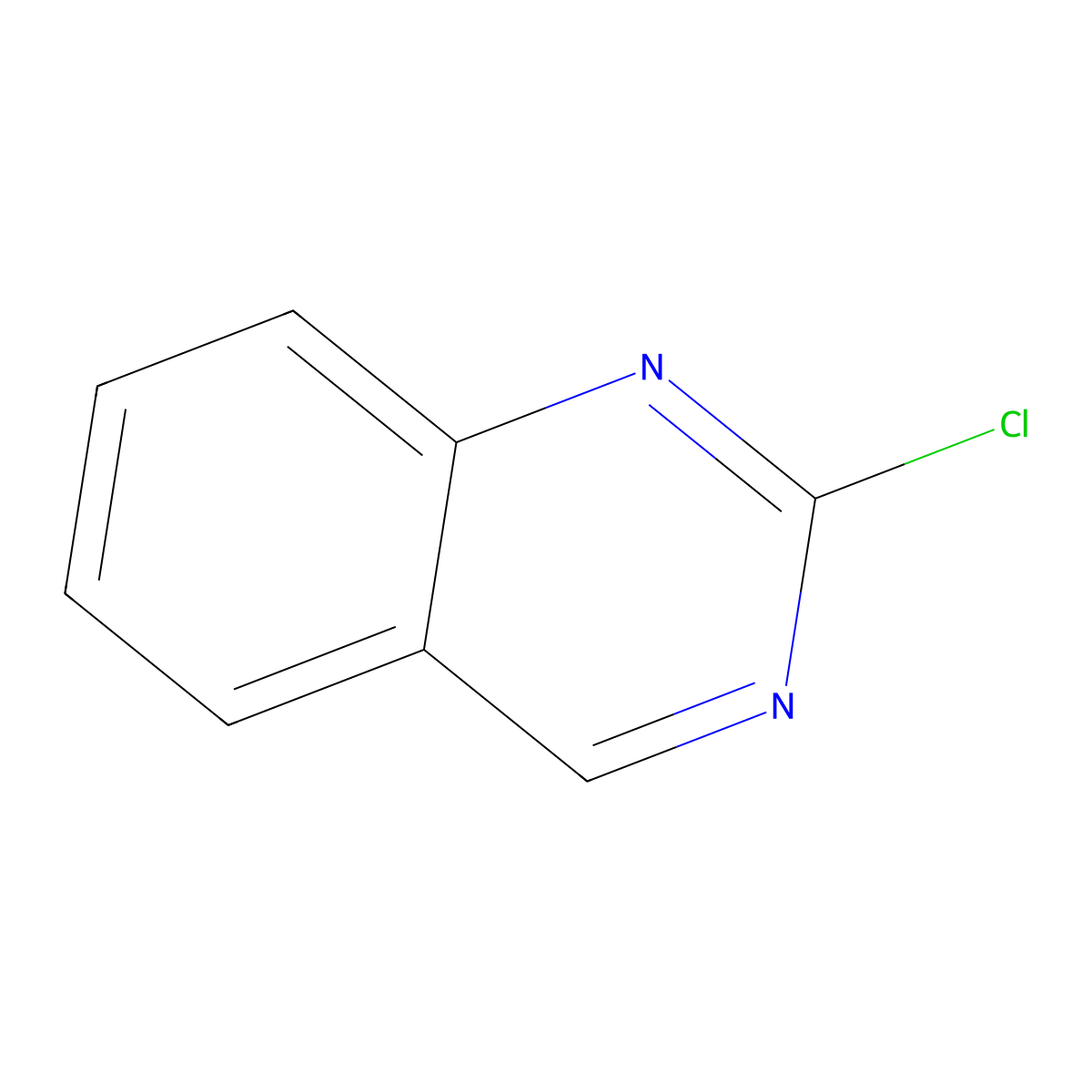 2-Chloroquinazoline molecular structure, CAS 6141-13-5