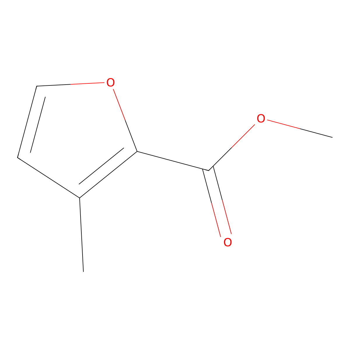 Methyl 3-methyl-2-furoate molecular structure, CAS 6141-57-7