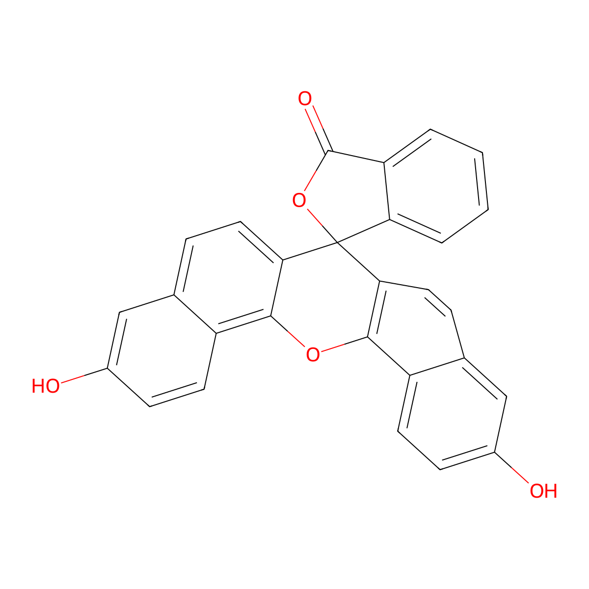 Naphthofluorescein molecular structure, CAS 61419-02-1