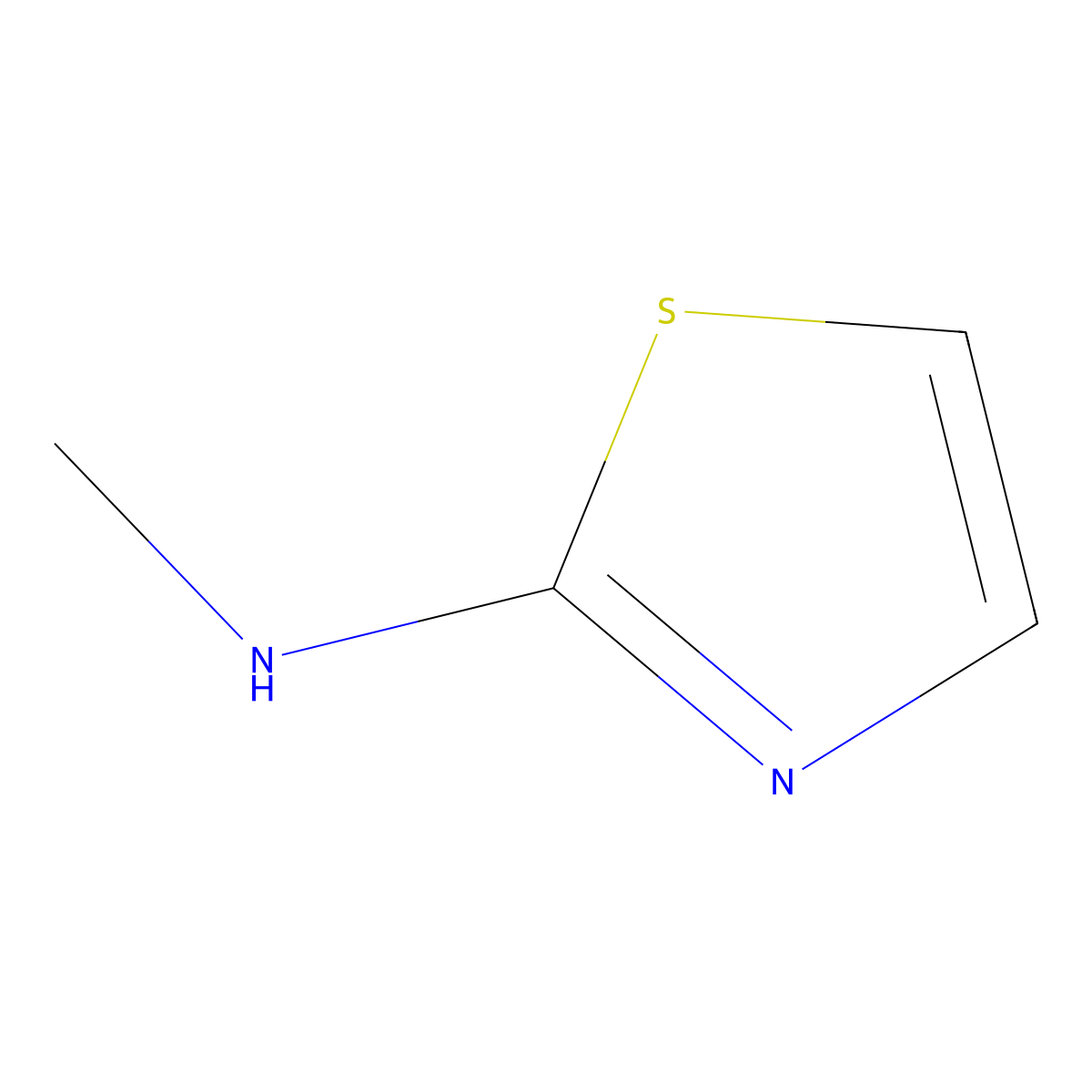 N-methyl-1,3-thiazol-2-amine molecular structure, CAS 6142-06-9