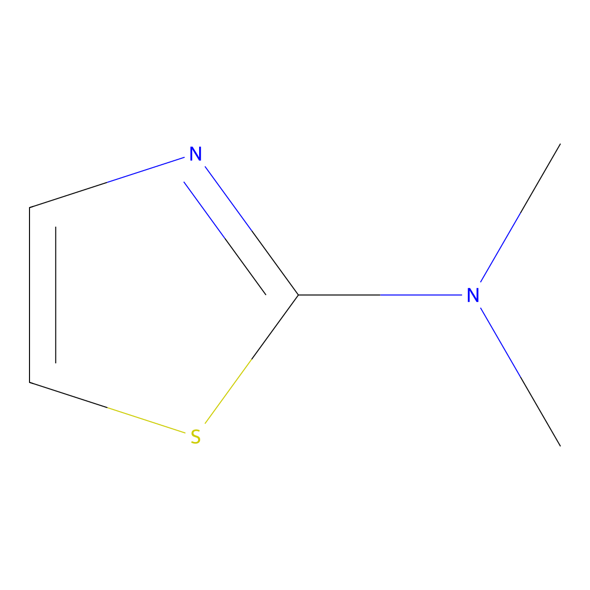 N,N-Dimethyl-1,3-thiazol-2-amine molecular structure, CAS 6142-08-1