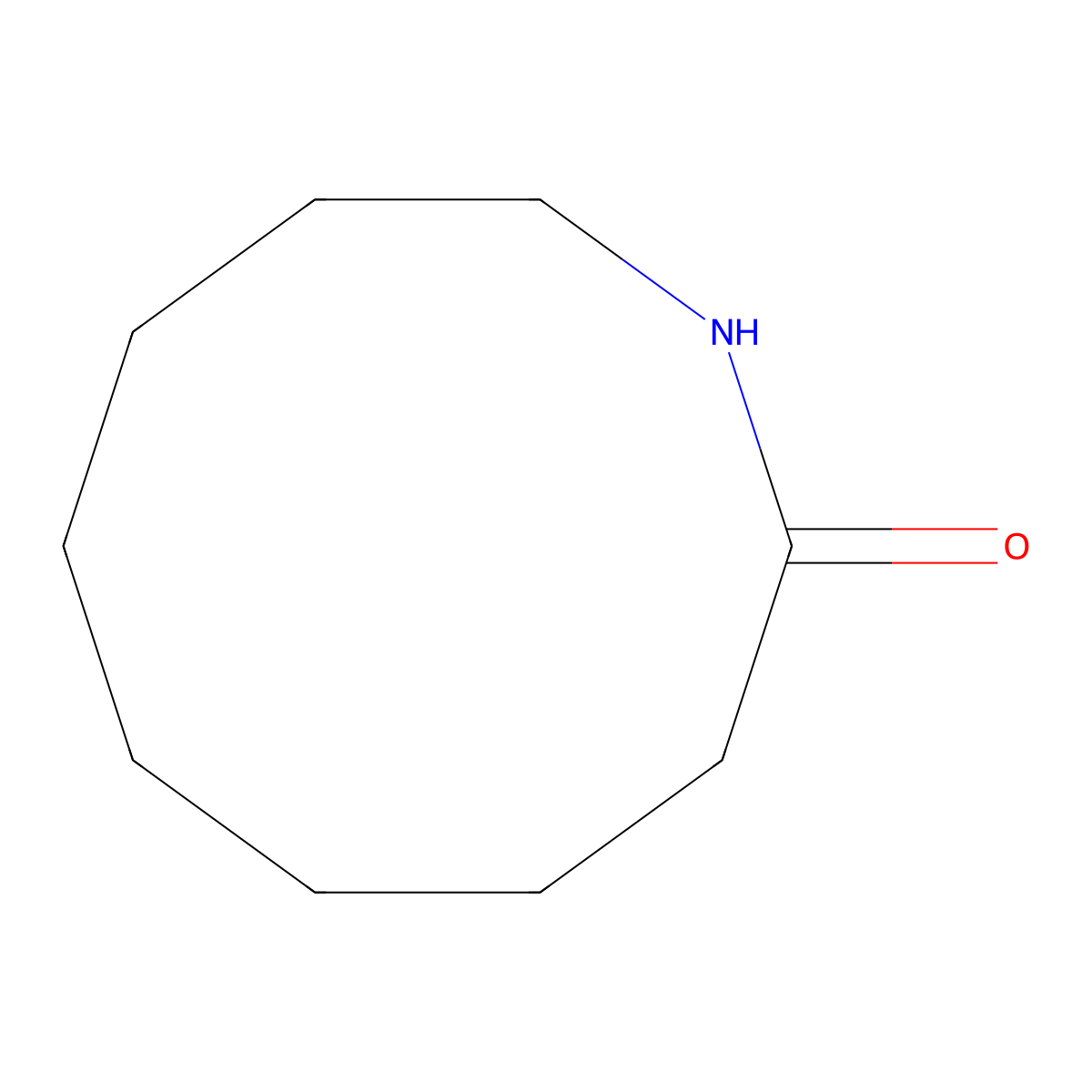 2-Azacyclodecanone molecular structure, CAS 6142-53-6