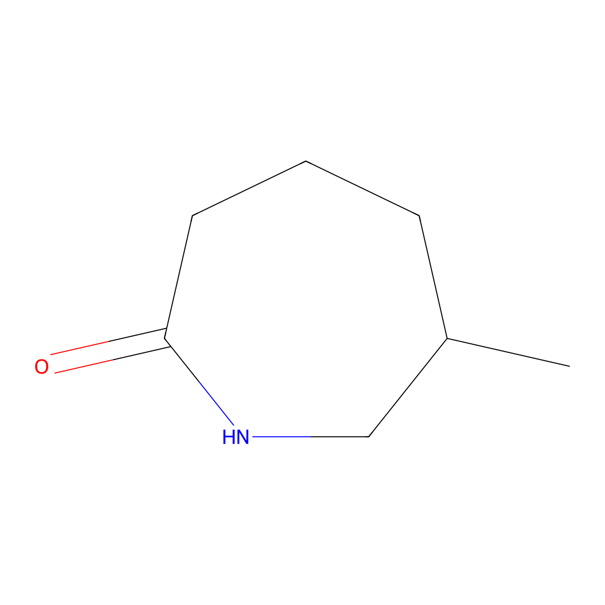 6-Methylazepan-2-one molecular structure, CAS 6142-55-8