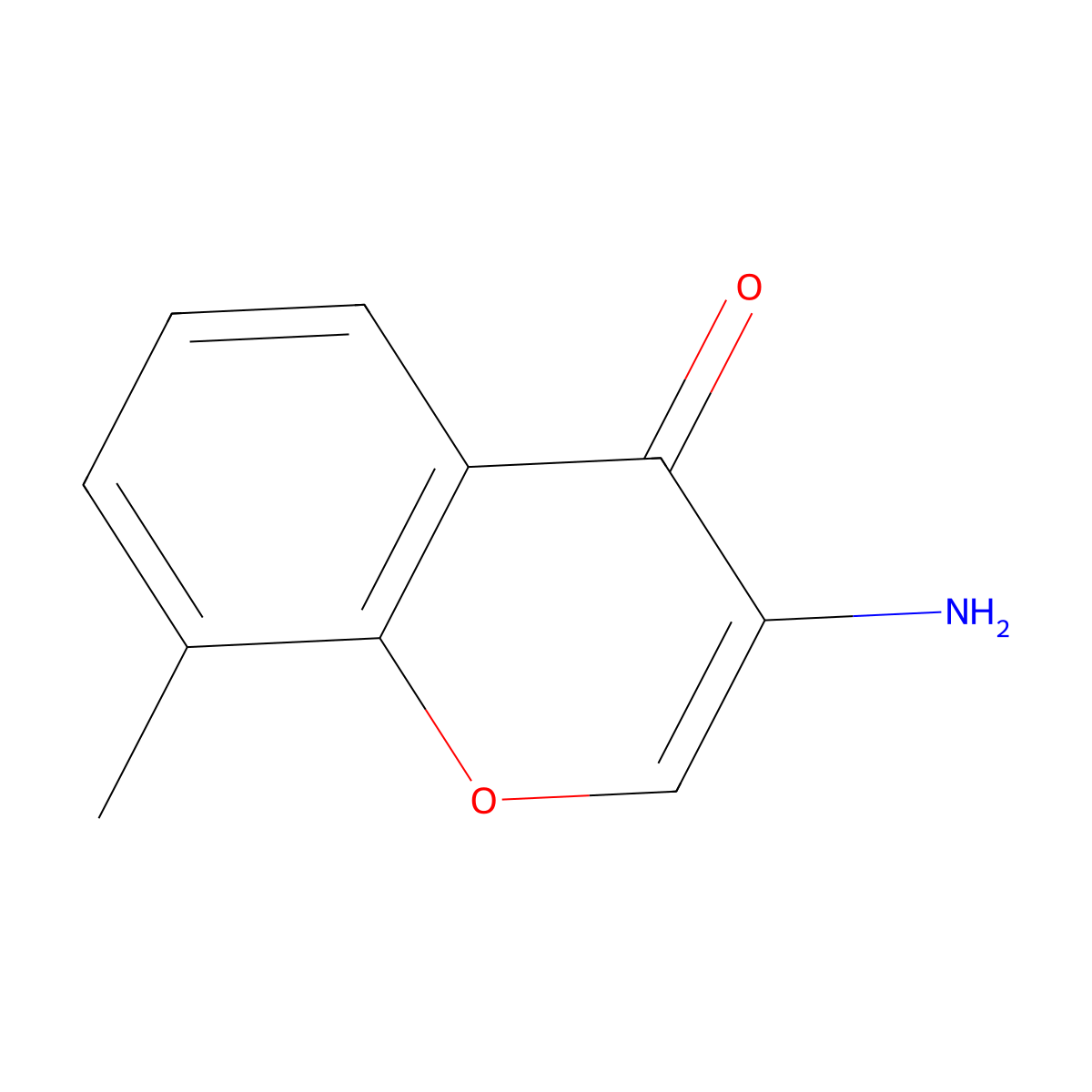 3-Amino-8-methyl-4H-chromen-4-one molecular structure, CAS 61423-75-4