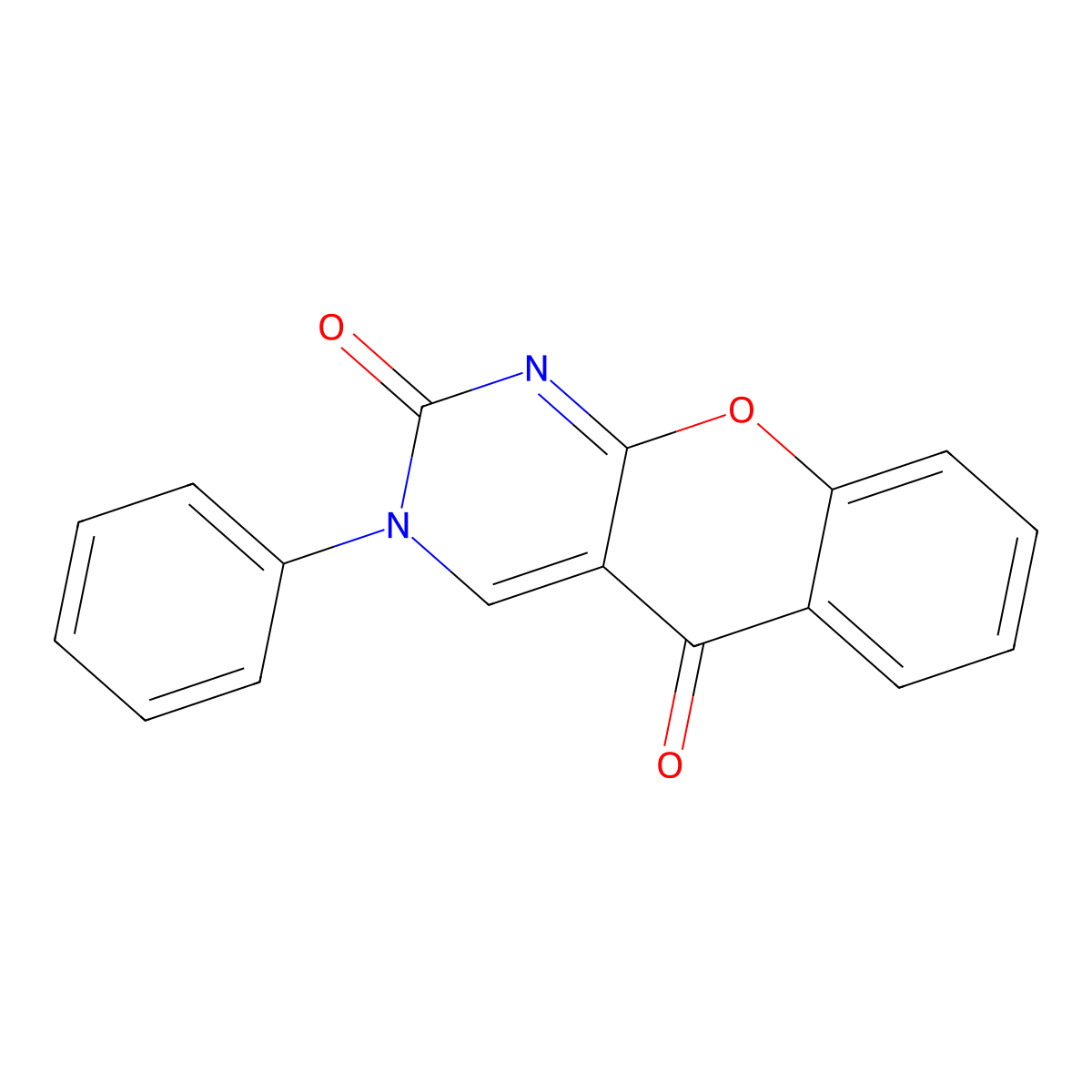3-phenyl-2H-chromeno[2,3-d]pyrimidine-2,5(3H)-dione molecular structure, CAS 61424-77-9