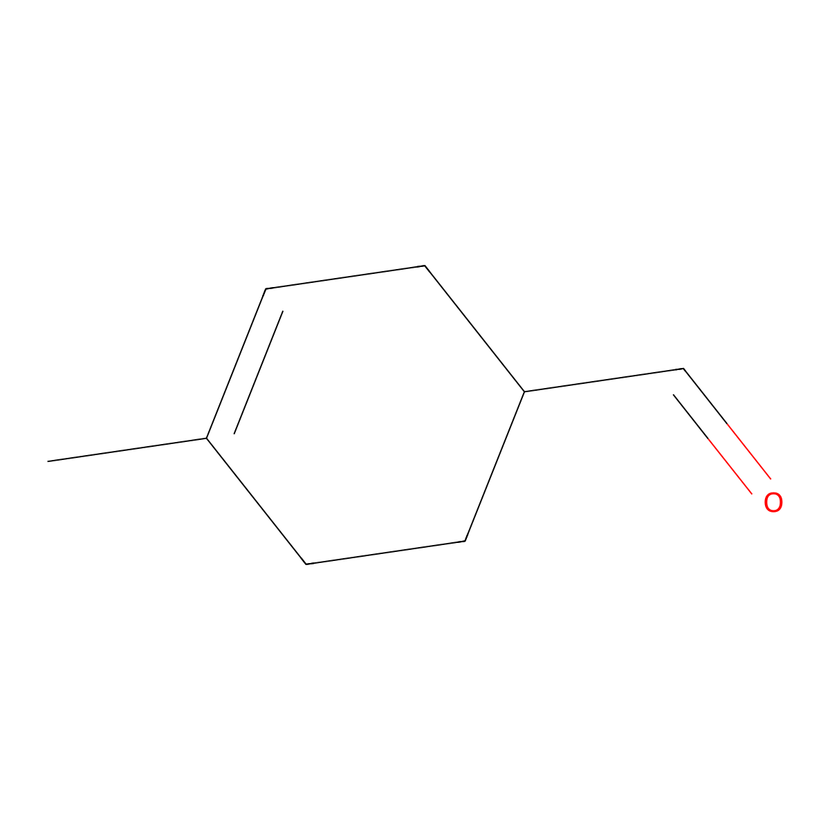 3-Cyclohexene-1-carboxaldehyde, 4-methyl- molecular structure, CAS 61426-17-3