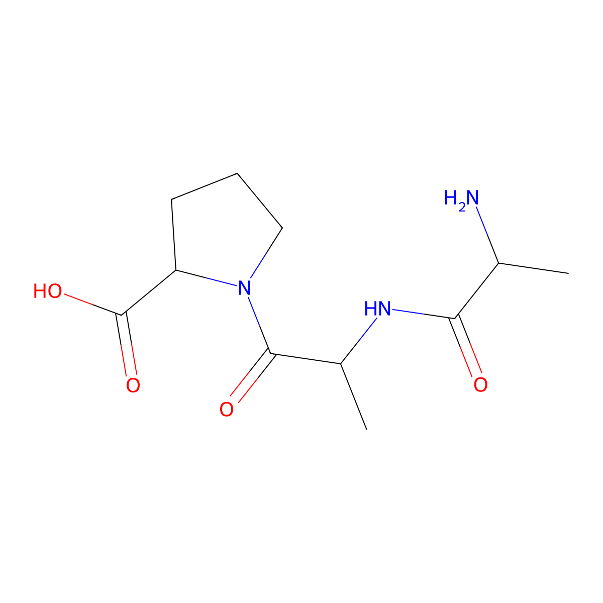 Ala-Ala-Pro molecular structure, CAS 61430-04-4