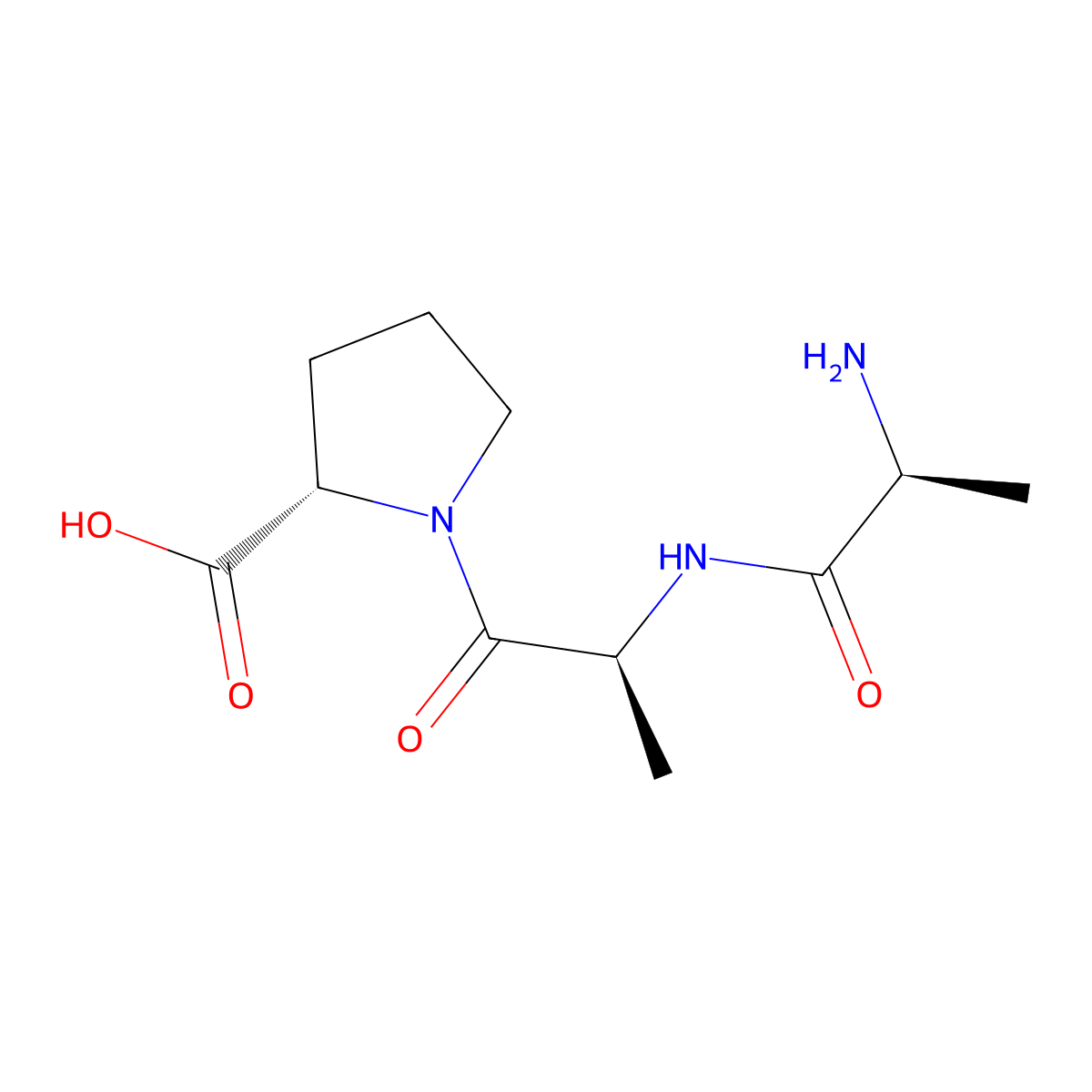 Ala-Ala-Pro molecular structure, CAS 61430-04-4